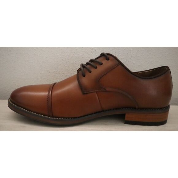 Florsheim 11831-221 Men\'s Sz 9D Cognac Brown Surge Leather Cap Toe Oxfords main image 10